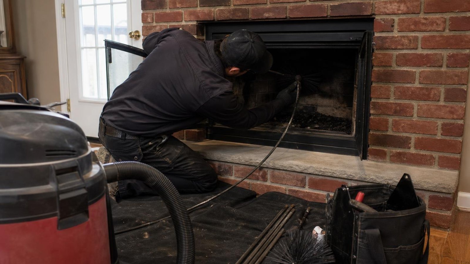 Practical chimney sweep & inspection in Hinckley